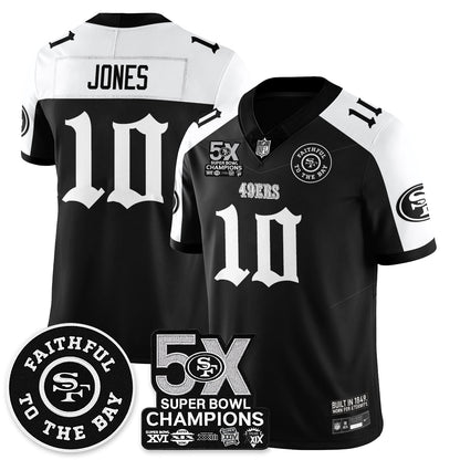 SF 5-Time Champions Gothic Vapor Limited Jersey - All Stitched