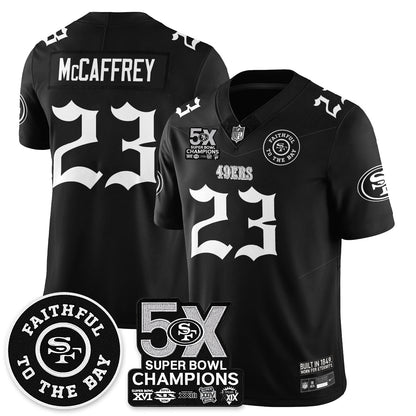 SF 5-Time Champions Gothic Vapor Limited Jersey - All Stitched