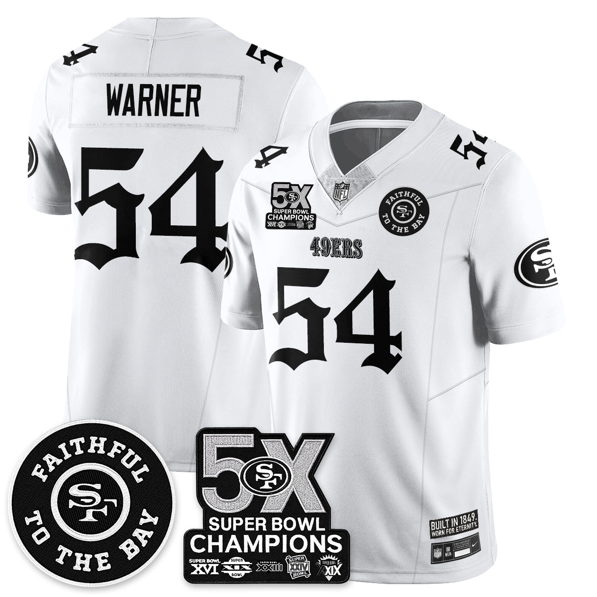 SF 5-Time Champions Gothic Vapor Limited Jersey - All Stitched