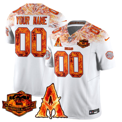 BUF x Avatar 3 Fire and Ash Custom Jersey - Stitched