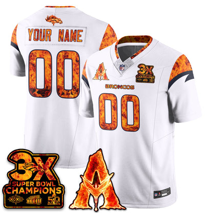 Custom DEN x Avatar 3 Fire and Ash Jersey - All Stitched