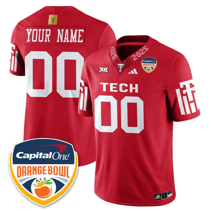 Custom TTRR Football Vapor Limited Football Jersey - Orange Bowl - All Stitched