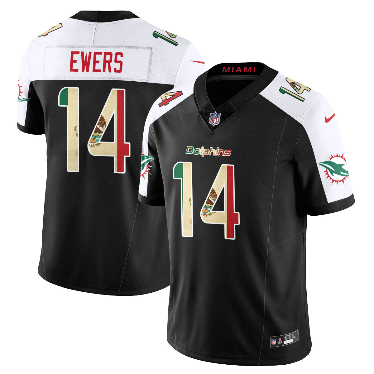 MIA Mexico Vapor Limited Jersey - All Stitched