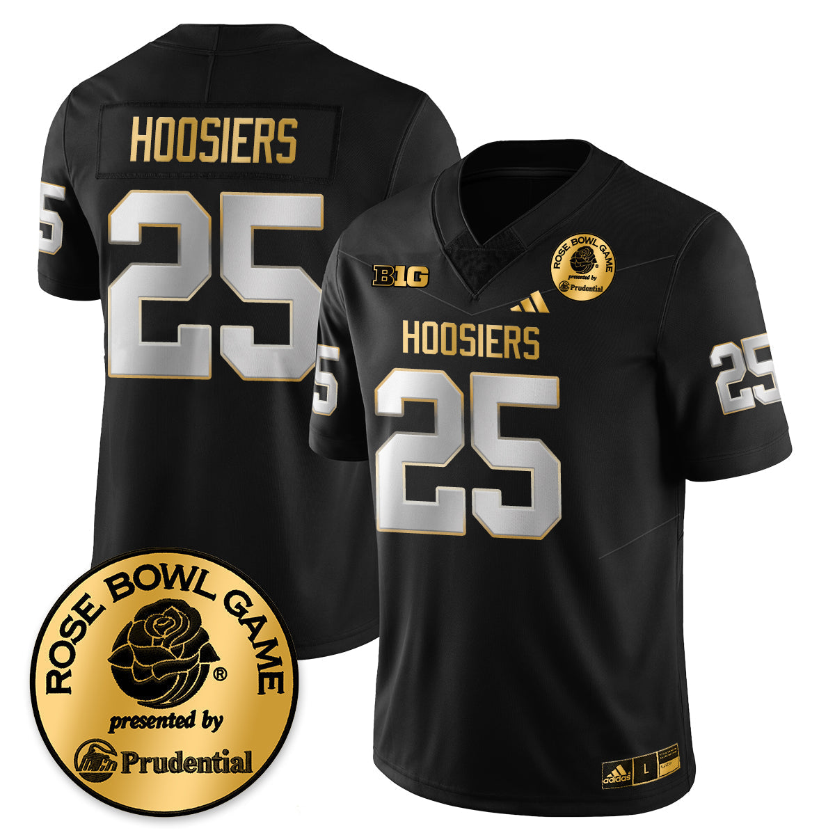 Indiana H Vapor Limited Football Gold Jersey - Rose Bowl - All Stitched