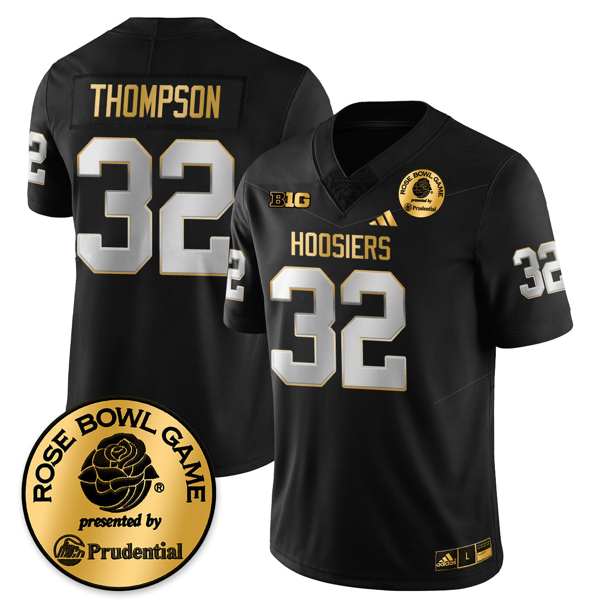 Indiana H Vapor Limited Football Gold Jersey - Rose Bowl - All Stitched