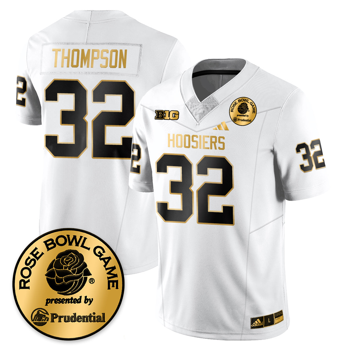 Indiana H Vapor Limited Football Gold Jersey - Rose Bowl - All Stitched