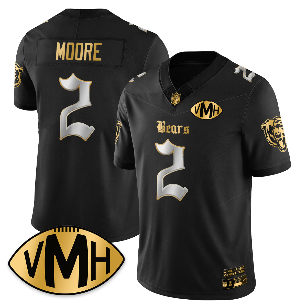 CHI VMH Tribute Patch Vapor Limited Gold Jersey - All Stitched