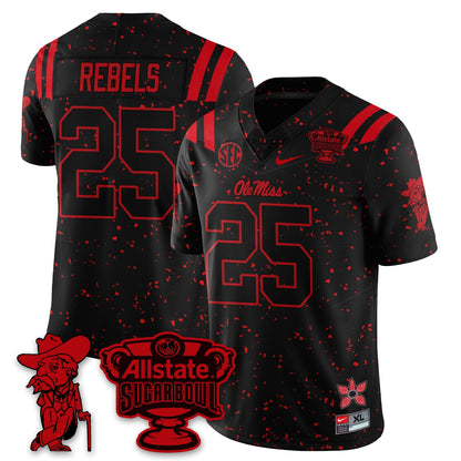 OMR 2025 Sugar Bowl 'Stranger Things Edition' Vapor Limited Football Jersey - All Stitched