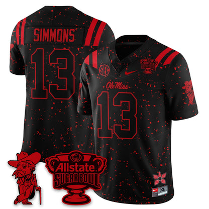 OMR 2025 Sugar Bowl 'Stranger Things Edition' Vapor Limited Football Jersey - All Stitched