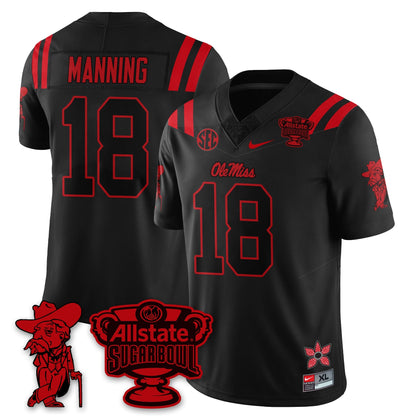 OMR 2025 Sugar Bowl 'Stranger Things Edition' Vapor Limited Football Jersey - All Stitched