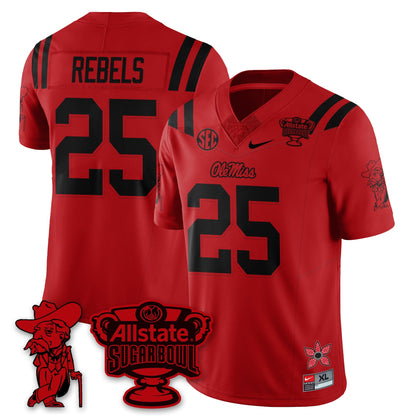 OMR 2025 Sugar Bowl 'Stranger Things Edition' Vapor Limited Football Jersey - All Stitched