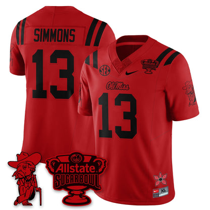 OMR 2025 Sugar Bowl 'Stranger Things Edition' Vapor Limited Football Jersey - All Stitched
