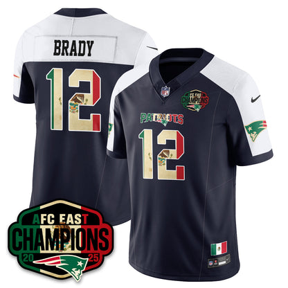 NE Mexico AFC East Division Champions Vapor Limited Jersey - All Stitched
