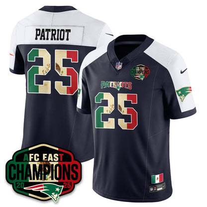 NE Mexico AFC East Division Champions Vapor Limited Jersey - All Stitched