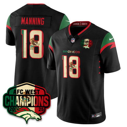 DEN Mexico AFC West Division Champions Vapor Limited Jersey - All Stitched