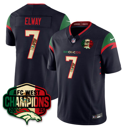 DEN Mexico AFC West Division Champions Vapor Limited Jersey - All Stitched