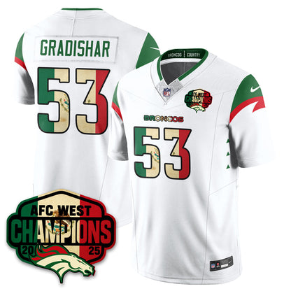 DEN Mexico AFC West Division Champions Vapor Limited Jersey - All Stitched