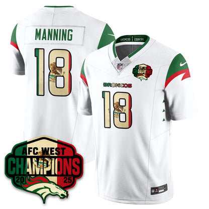 DEN Mexico AFC West Division Champions Vapor Limited Jersey - All Stitched
