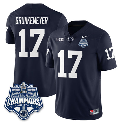 PSU Football 2025 Pinstripe Bowl Champions Jersey - All Stitched