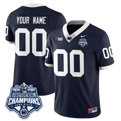 PSU Football 2025 Pinstripe Bowl Champions Jersey - All Stitched