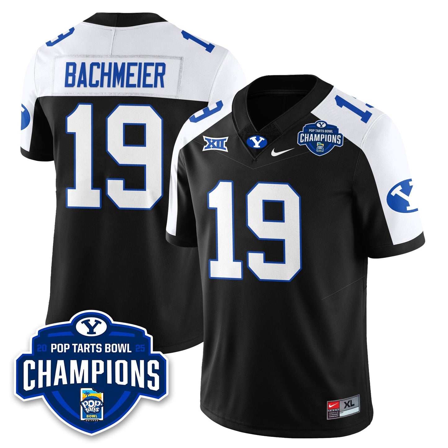 BYU Cougars Football 2025 Pop-Tarts Bowl Champions Jersey - All Stitched