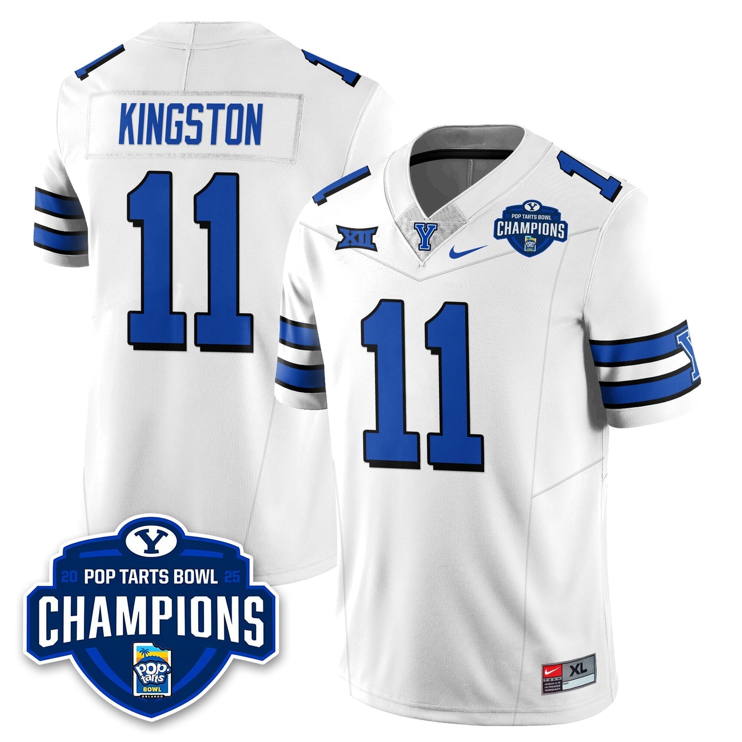 BYU Cougars Football 2025 Pop-Tarts Bowl Champions Jersey - All Stitched