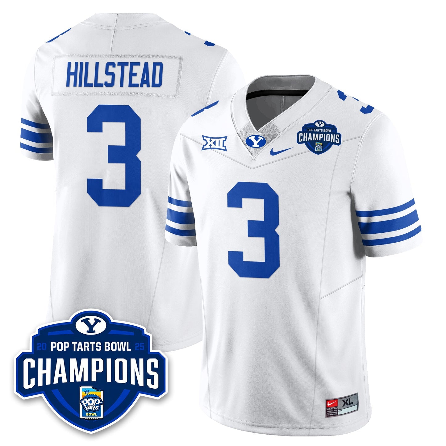 BYU Cougars Football 2025 Pop-Tarts Bowl Champions Jersey - All Stitched