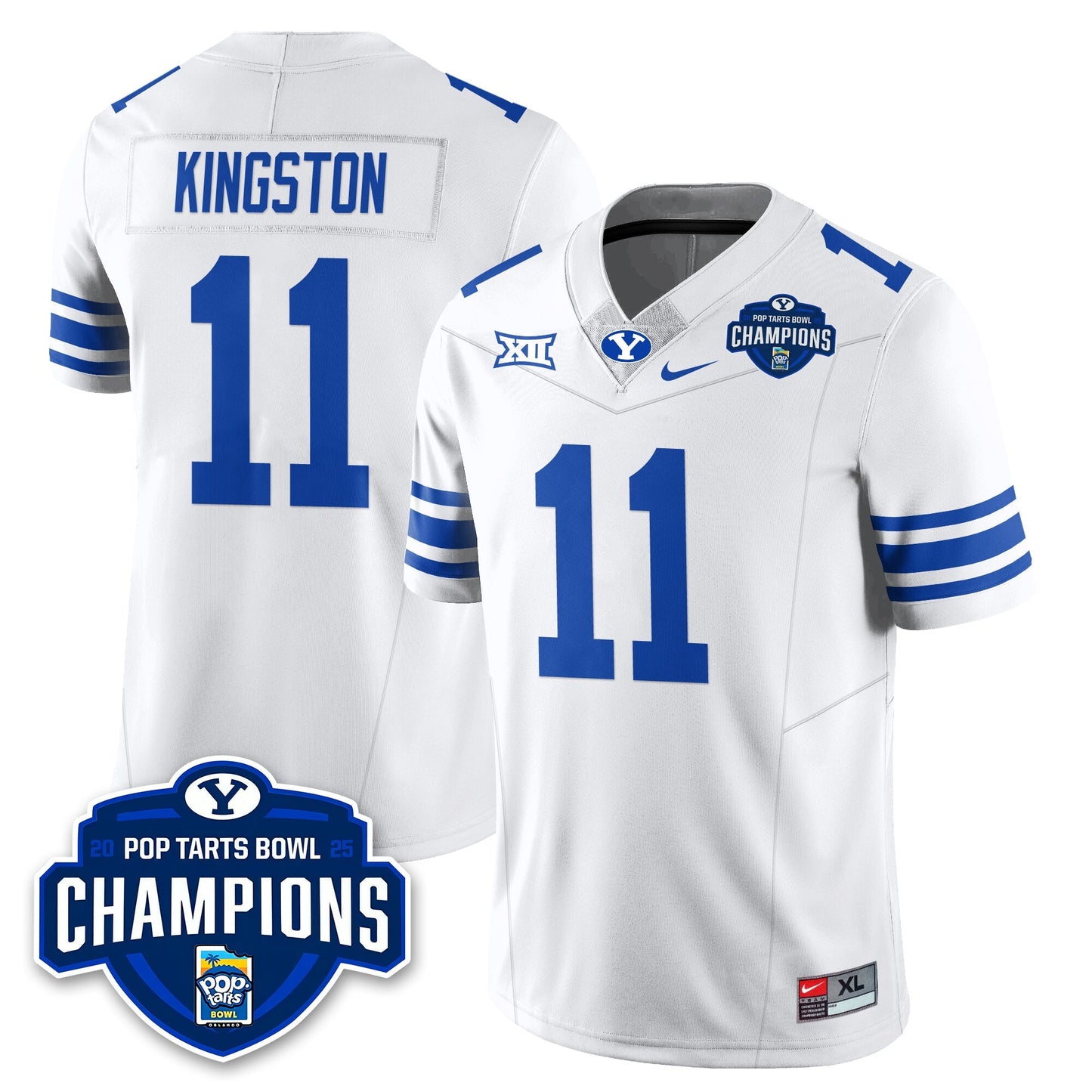 BYU Cougars Football 2025 Pop-Tarts Bowl Champions Jersey - All Stitched