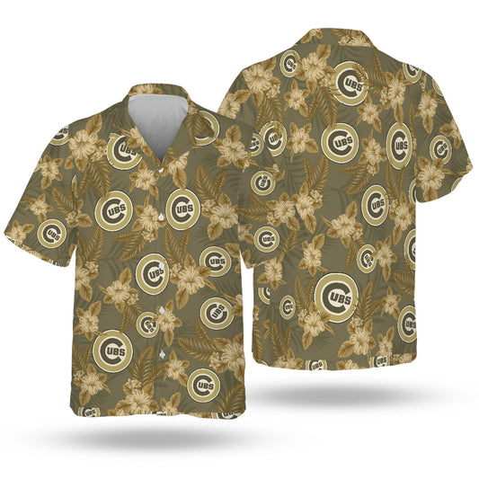 CHC Special Armed Forces Hawaiian Design Button Shirt