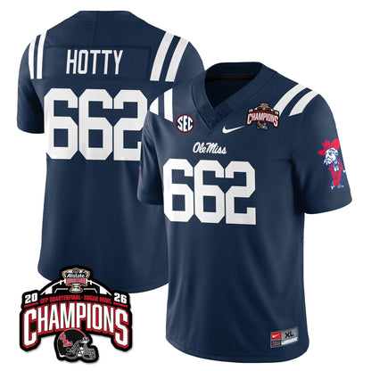 Ole Miss Football Vapor Limited Jersey - Allstate Sugar Bowl Champions - All Stitched
