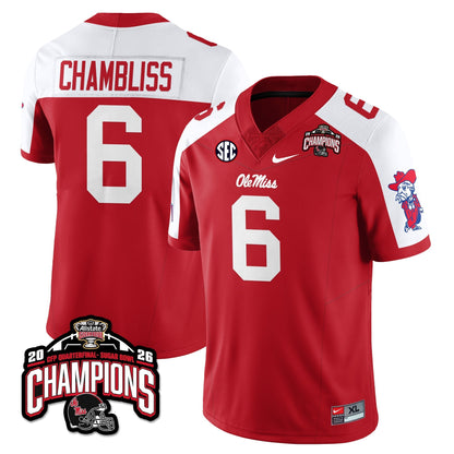Ole Miss Football Vapor Limited Jersey - Allstate Sugar Bowl Champions - All Stitched