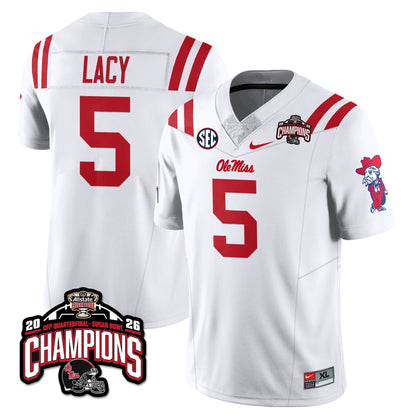 Ole Miss Football Vapor Limited Jersey - Allstate Sugar Bowl Champions - All Stitched