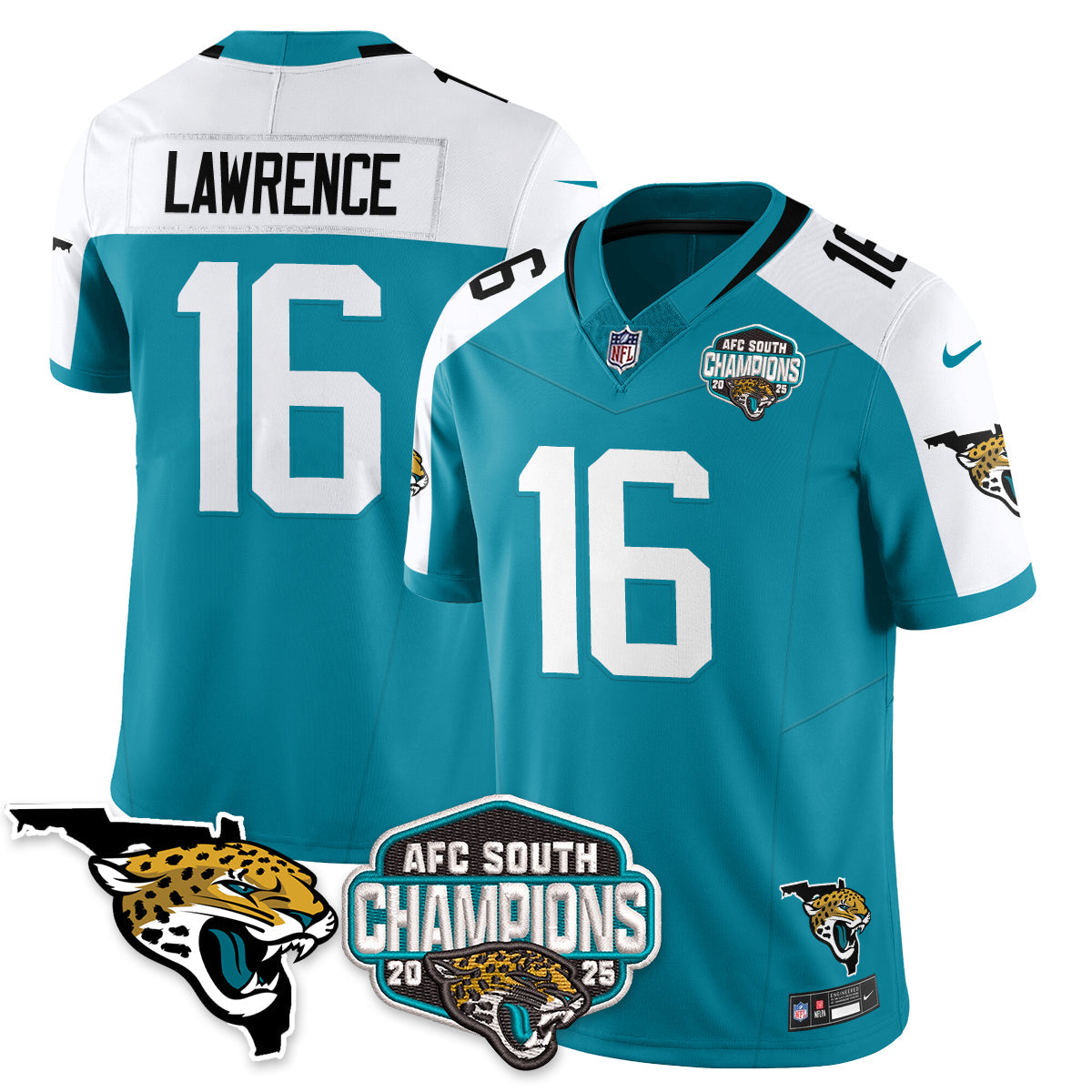 DET AFC South Division Champions Vapor Limited Jersey - All Stitched