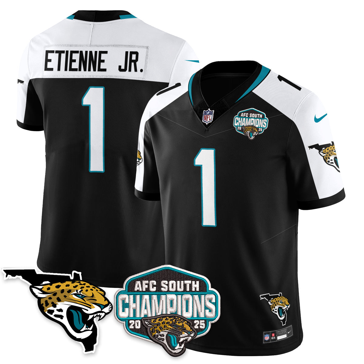 DET AFC South Division Champions Vapor Limited Jersey - All Stitched