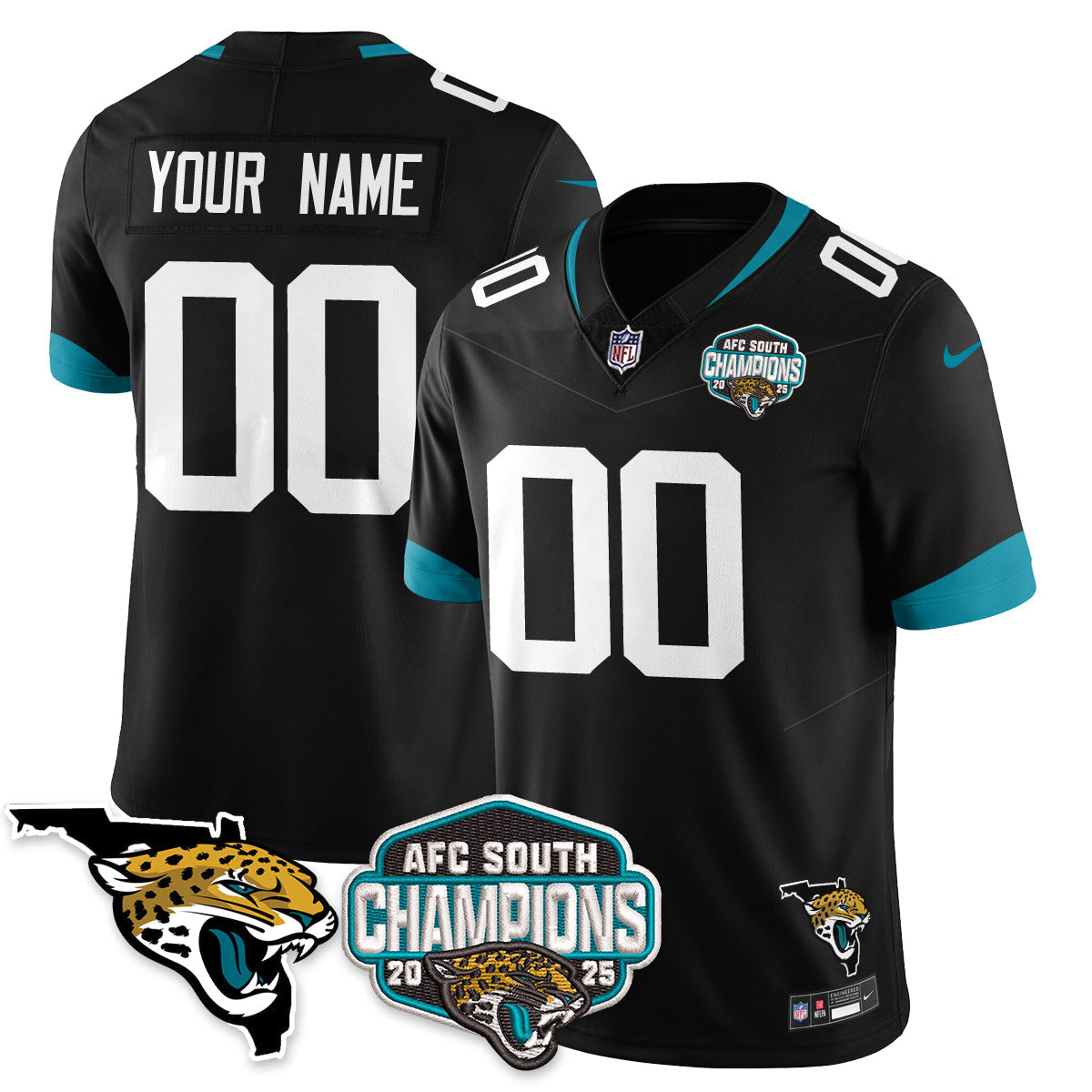 DET AFC South Division Champions Vapor Limited Jersey - All Stitched