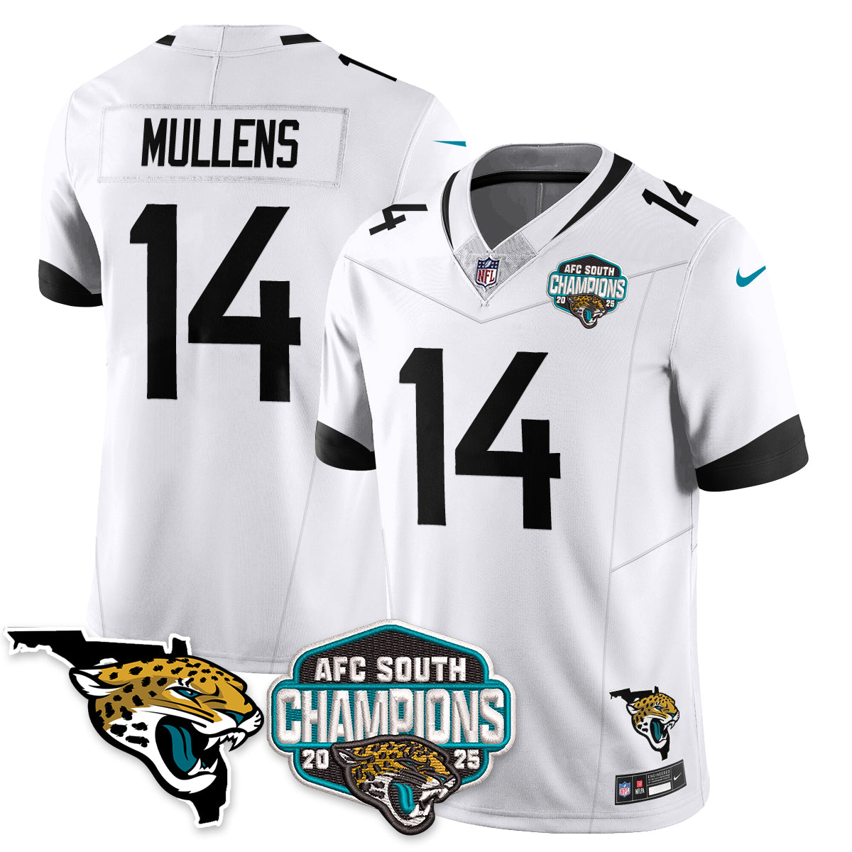 DET AFC South Division Champions Vapor Limited Jersey - All Stitched