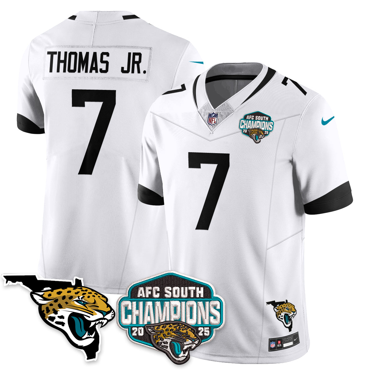DET AFC South Division Champions Vapor Limited Jersey - All Stitched