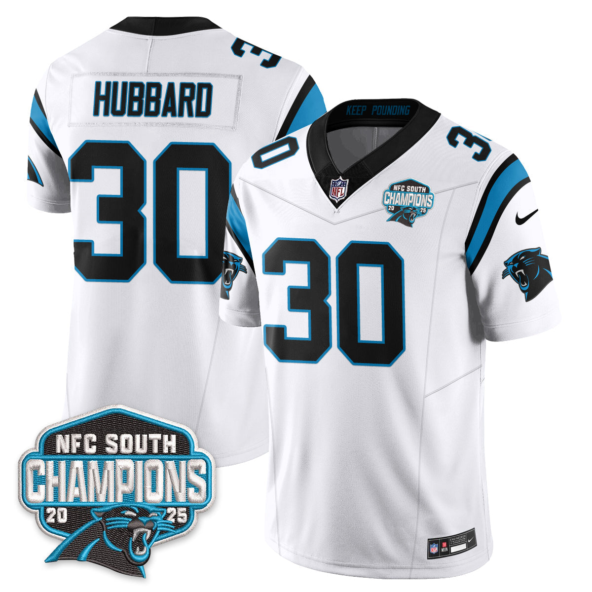 CAR NFC South Division Champions Vapor Limited Jersey n1 - All Stitched