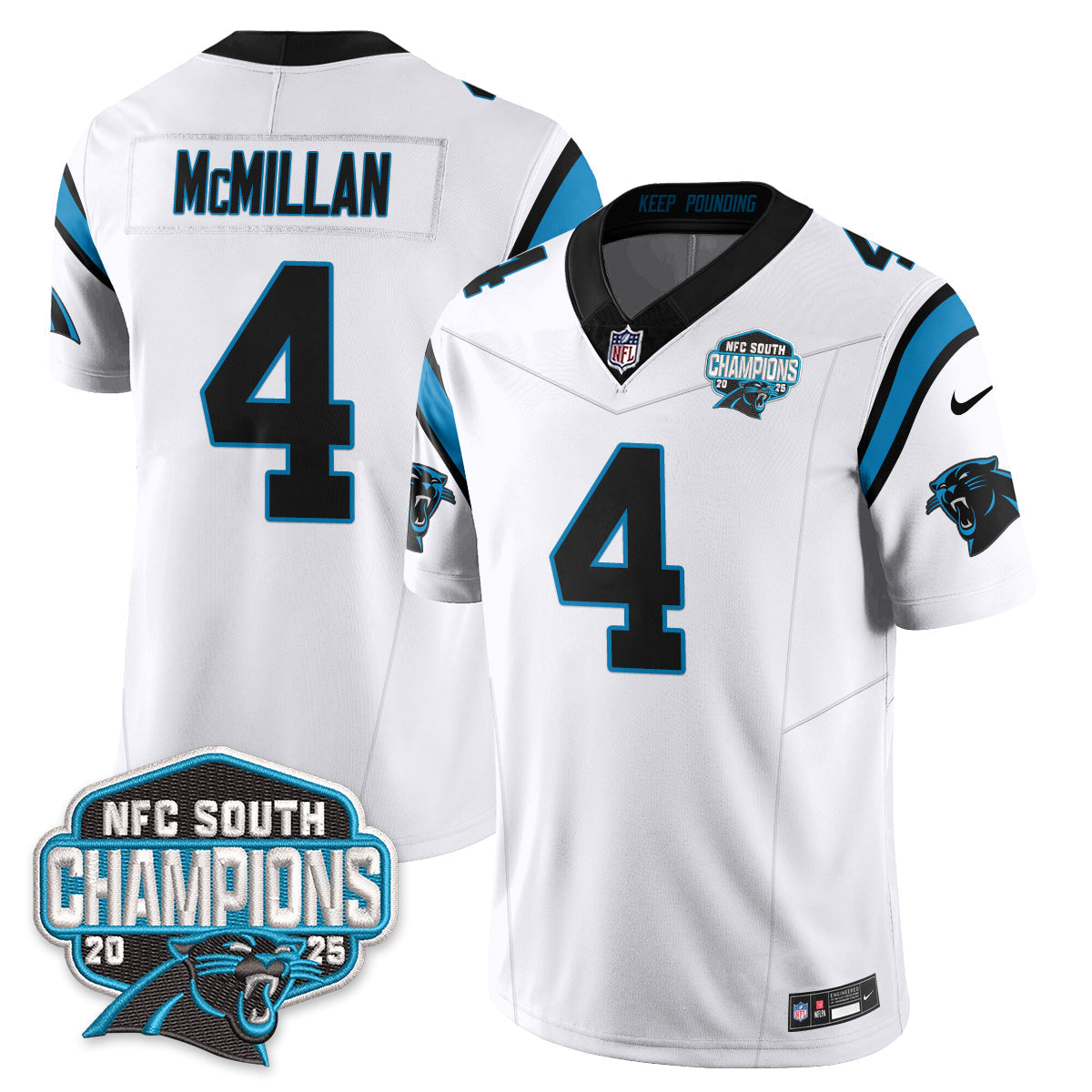 CAR NFC South Division Champions Vapor Limited Jersey n1 - All Stitched