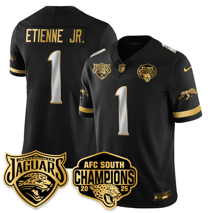 DET AFC South Division Champions Vapor Limited Gold Jersey - All Stitched