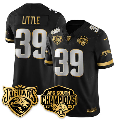 DET AFC South Division Champions Vapor Limited Gold Jersey - All Stitched