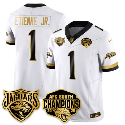 DET AFC South Division Champions Vapor Limited Gold Jersey - All Stitched