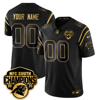 CAR NFC South Division Champions Vapor Limited Gold Jersey - All Stitched