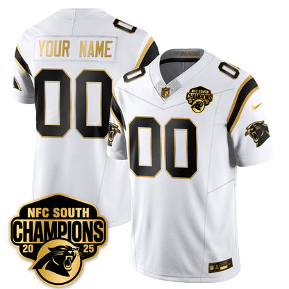CAR NFC South Division Champions Vapor Limited Gold Jersey - All Stitched