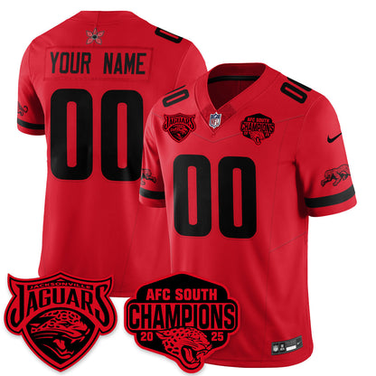 Custom DET Stranger Things AFC South Division Champions Vapor Limited Throwback Jersey - All Stitched
