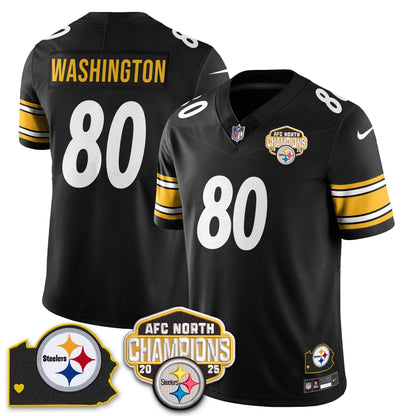 PIT AFC North Division Champions Vapor Limited Jersey N1 - All Stitched