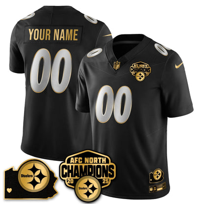 PIT AFC North Division Champions Vapor Limited Gold Jersey - All Stitched