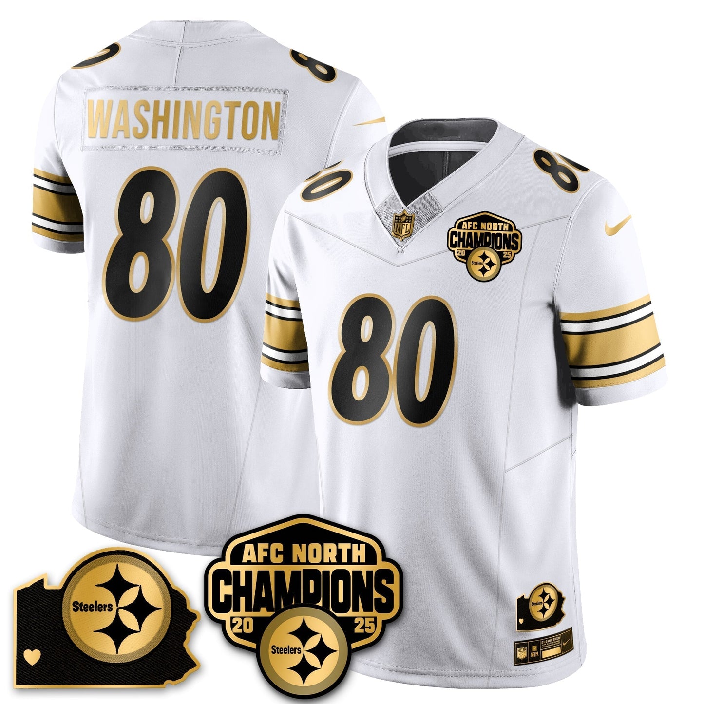 PIT AFC North Division Champions Vapor Limited Jersey N1 - All Stitched