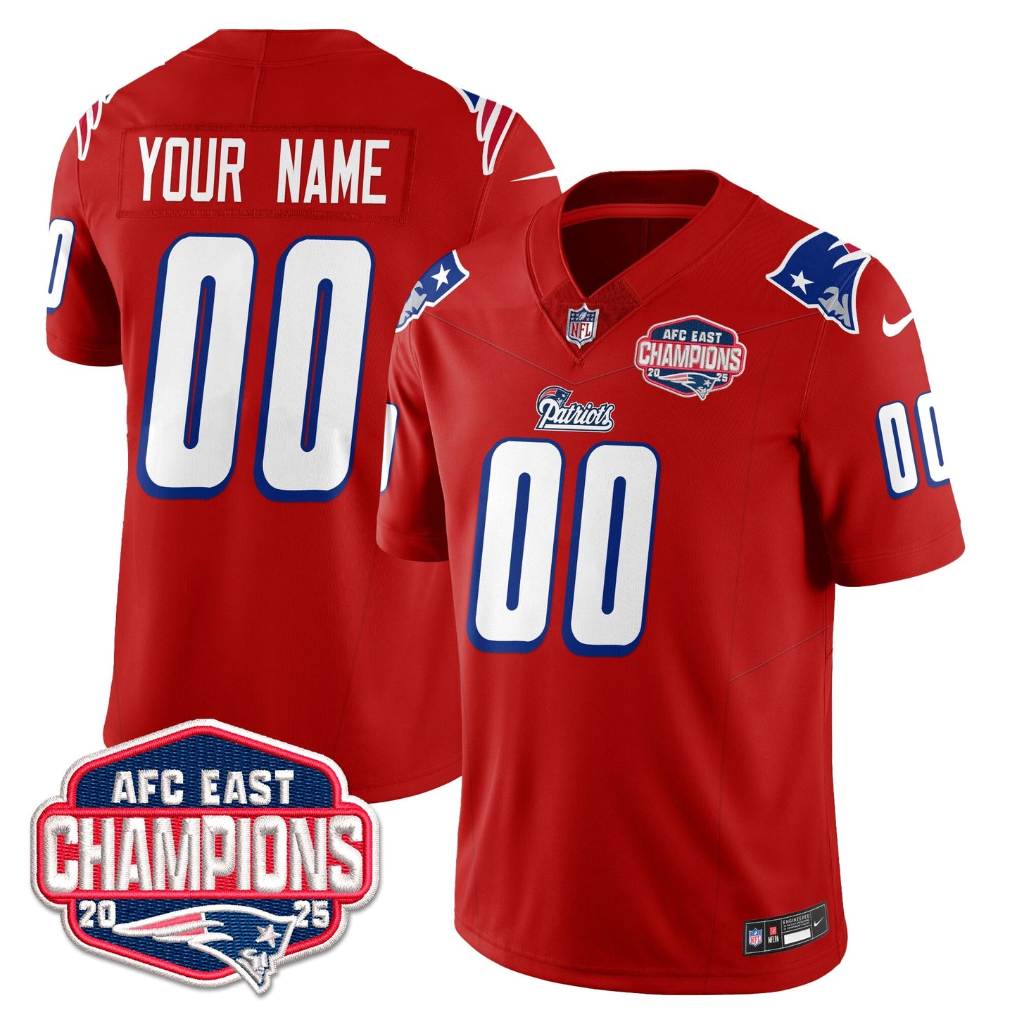 NE 1996 Throwback Limited Vapor Custom Jersey – All Stitched