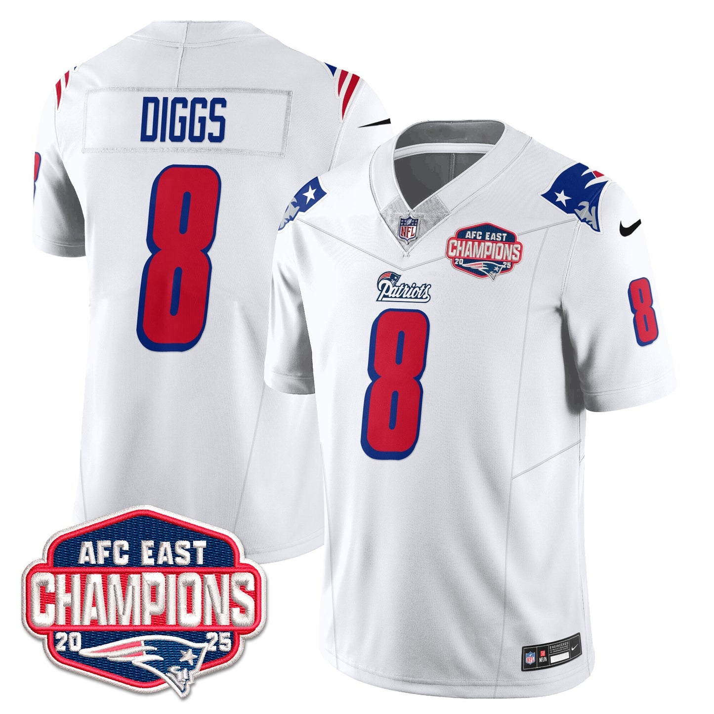 NE 1996 Throwback Limited Vapor Jersey – All Stitched